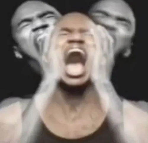 Hài hước lẫn kinh hãi trong meme anh da đen sợ hãi