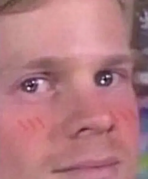 Hình troll gương mặt thẹn thùng tình huống chạm mặt đột xuất