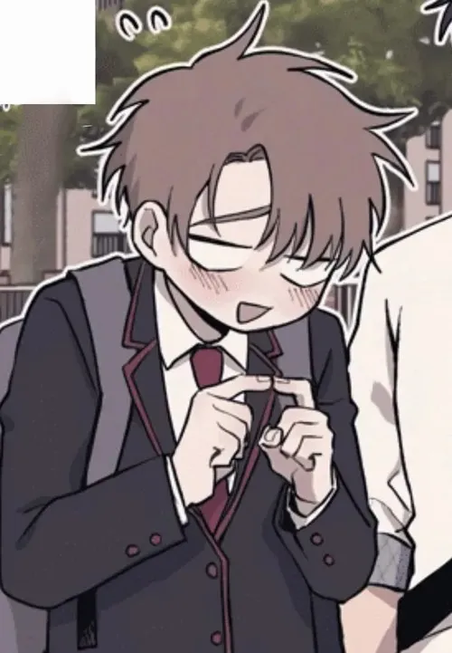 Meme anime biểu cảm ngại ngùng gò má đỏ rực