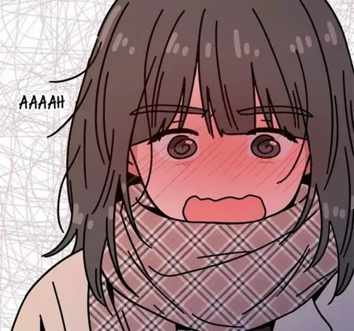 Hình troll anime thẹn thùng đỏ má khi bị trêu nhẹ