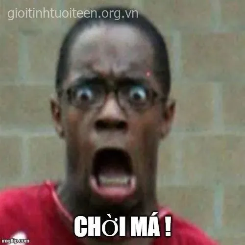 Meme gương mặt sợ hãi đứng khựng vài giây