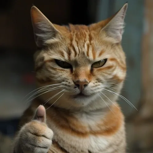 Ảnh meme vui mèo like nhẹ cho thấy sắc thái vui lan nhanh trong phòng