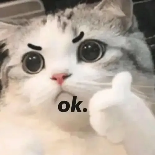 Hình troll dáng tay oke tái hiện nụ cười nhỏ cùng ria dài mềm mại