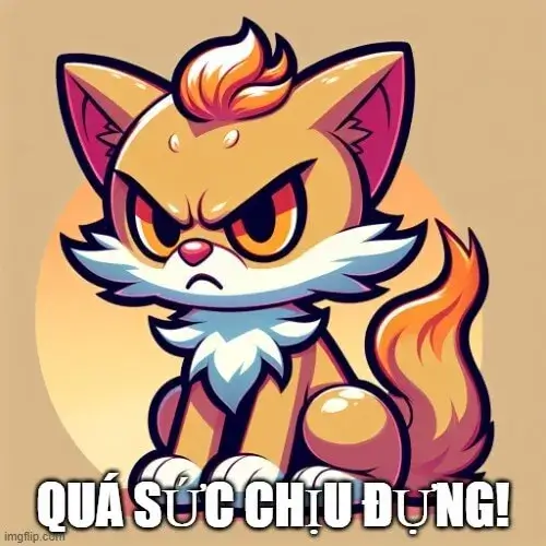 Hình troll mèo Scottish mô phỏng ánh nhìn sắc kèm ria mép cụp xuống