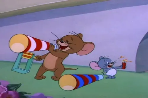 Ảnh vui chuột Jerry chen vào tình huống hợp cảnh phòng khách