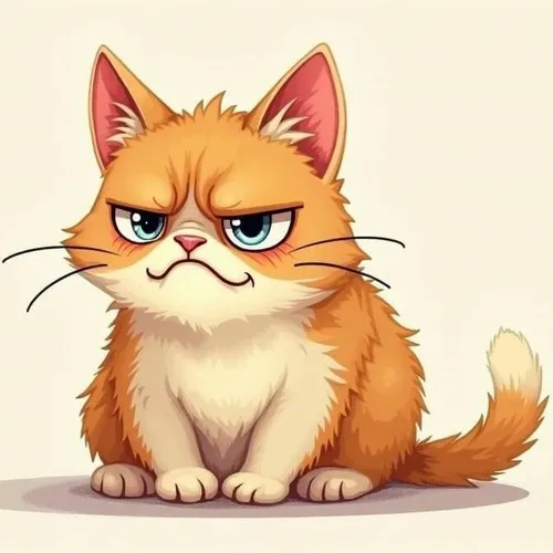 Khoảnh khắc boss nhà khó ở mô tả mèo gầm gừ nhẹ cùng đuôi cong giữ thế thủ