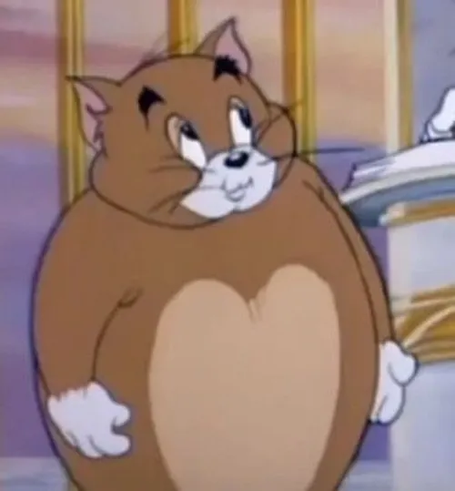 Meme mèo Tom thể hiện cường độ tiếng động trong pha thất thần