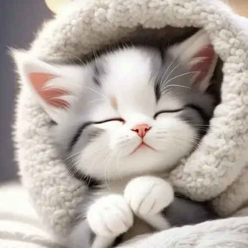 Meme mèo chúc ngủ ngon tạo cảm giác bình yên dễ chịu