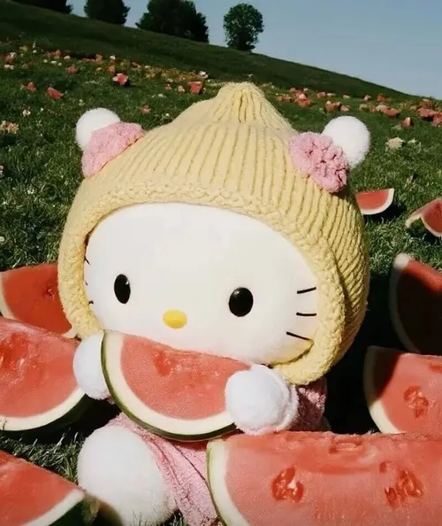 Ảnh đại diện Hello Kitty vô tri nổi bật nơ hồng mềm mại