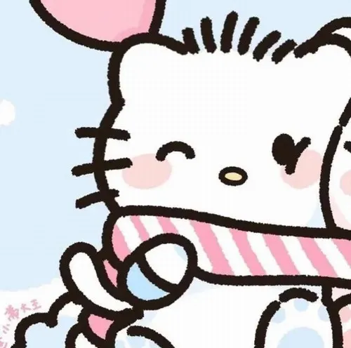 Gợi ý avatar đôi kitty pastel nhẹ nhàng cho các cặp thích phong cách tinh tế