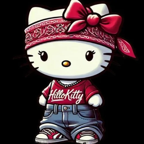 Ảnh cá nhân kitty phối kẹp tóc bướm mang tinh thần nữ tính