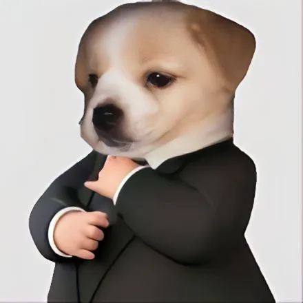 Meme chó mặc vest hợp cảnh bạn muốn khoe khí chất quý ông mini