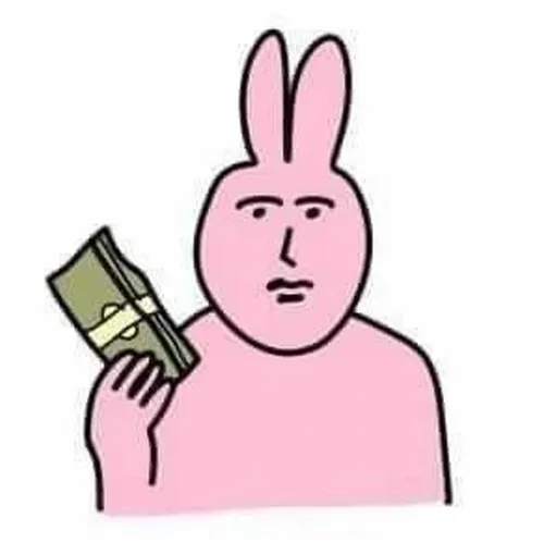 Hình vui bé tai dài hòa sắc hồng tinh nghịch với chi tiết tai và dáng đứng