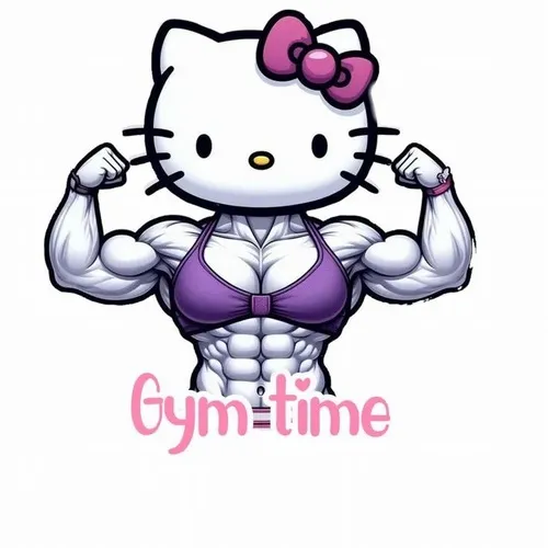 Ảnh troll Gym Cat cường lực siết bụng nhìn rất “bá đạo” trong phòng gym