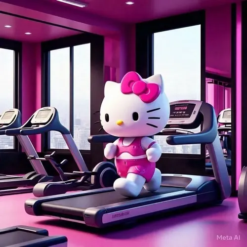 Khi cần thể hiện khí thế chiến thắng thì meme Kitty cơ bắp luôn đúng lúc.