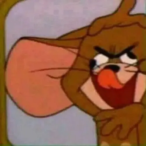 Meme chế phản ứng chậm của Jerry trước chiếc hộp phô mai