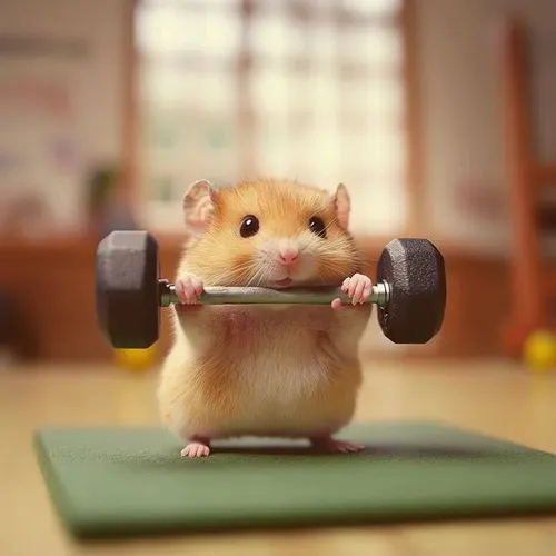 Meme hài chuột hamster hoảng hốt chớp mắt nhanh vì tiếng động nhẹ