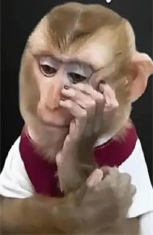 Meme khỉ mặt đăm chiêu đồng cảm mọi cảm giác đang tự hỏi