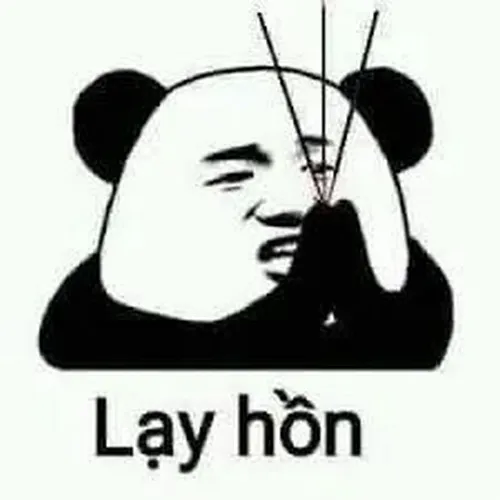 Ảnh meme vui gấu trúc pha trò dáng ngồi bật cười trông cà chớn dí dỏm