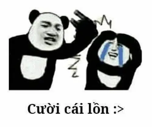 Ảnh vui gấu trúc cà khịa miệng nhếch chế giễu tạo không khí mỉa mai Trung Hoa