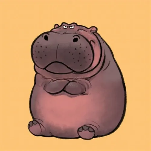 Ảnh vui hà mã mặt lạnh làm nổi bật mắt hà mã long lanh