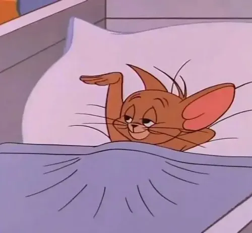 Meme hài Jerry cười miệng cong rộng biểu cảm phóng đại đầy tự tin