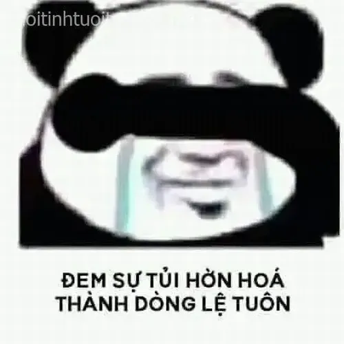 Nỗi niềm khó nói hiện lên rõ rệt qua biểu cảm nghẹn ngào của meme khóc nhưng cười