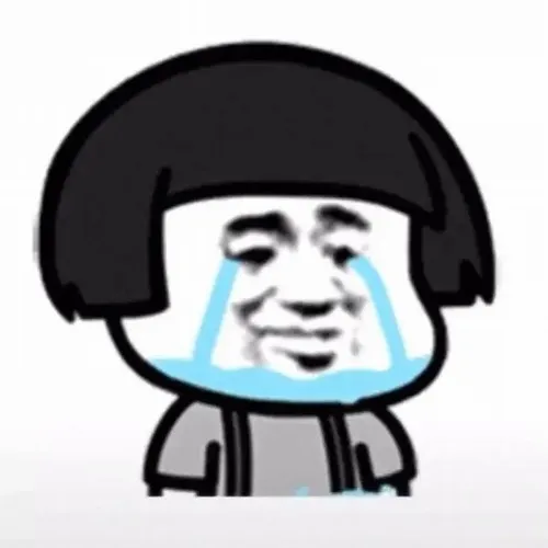 Tâm trạng bối rối được gói trong nụ cười lệch đầy ý tứ của meme đầu nấm khóc nhưng cười