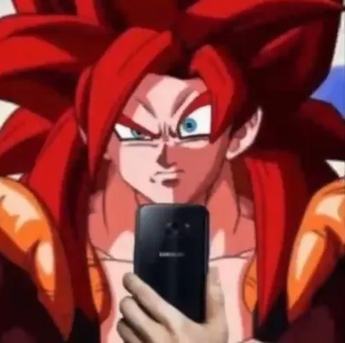 Meme chế Chiến binh Saiyan nói chuyện nghiêm túc nhưng gương mặt cực troll