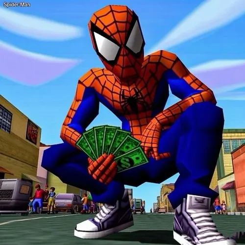 Hình meme hài chiến binh nhện ôm tường mô tả thân thiện khu phố đầy ấm áp