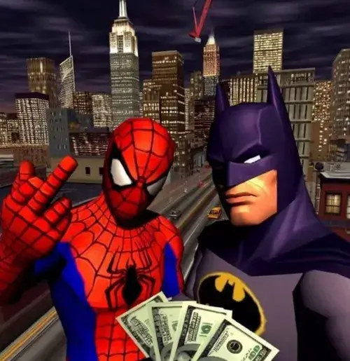 Ảnh troll cậu nhện trẻ nghiêng mình tránh chướng ngại gợi đáp xuống mái nhà