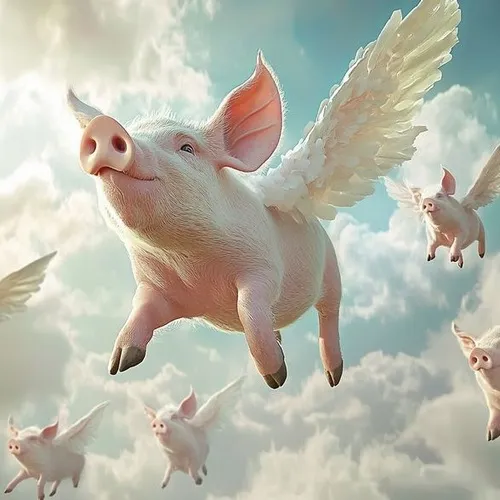 Meme hài heo cám ơn bằng ánh nhìn hiền nhẹ.