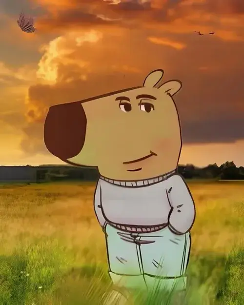 Hình chế meme vui anime mô tả đường nét phóng đại sinh động