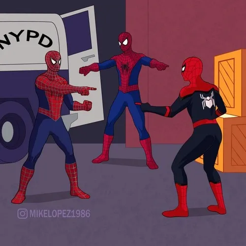 37 Meme 3 Người Nhện Chỉ Nhau hài hước cực hợp cho cảnh ai cũng cố né lỗi