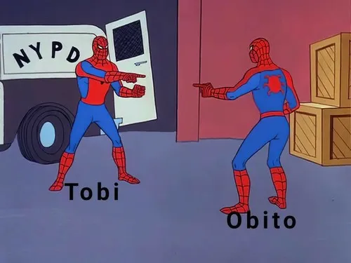 Meme người nhện chỉ nhau hỗ trợ kể chuyện lúc hành vi lặp lại gây tranh cãi