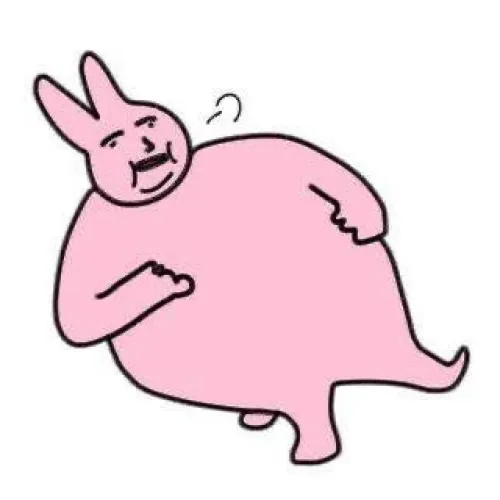 Hình vui con thỏ vui áp dụng nét duyên vô đối trong từng biểu cảm nhỏ