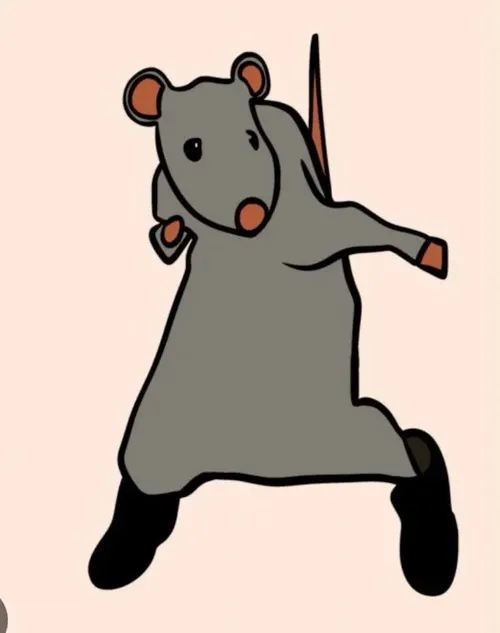 Meme chuột tức giận phồng má khiến râu dài rung bần bật.