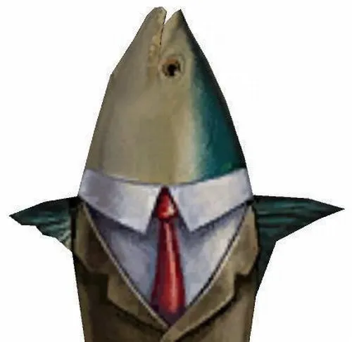 Hình meme cá nóc phồng người trông vừa ngáo vừa đáng yêu.