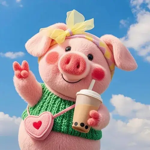 Hình meme hài heo ghê tởm, chu mỏ đẩy ra xa.