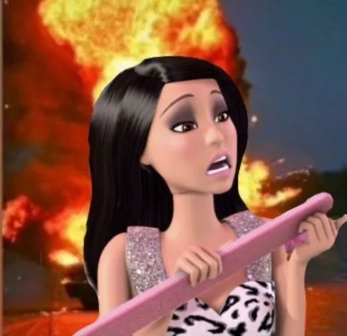 Hình chế meme vui công nương hoạt hình khoe ánh nhìn ngỡ ngàng