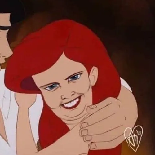 Ảnh meme vui nhân vật cổ tích tạo tương phản hành vi đáng yêu