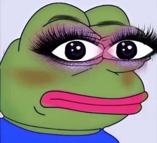 Ảnh chế ếch xanh khựng lại vì giật mình bất ngờ.