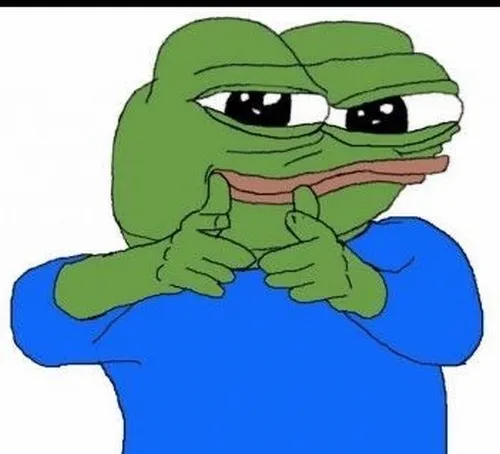 Hình meme hài ếch xanh rơi lệ liên tục như khóc lóc thật.