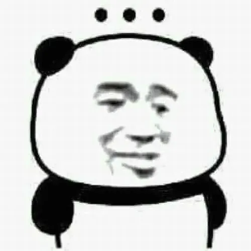 Ảnh hài gấu trúc cố lên bằng gương mặt hơi tuyệt vọng.