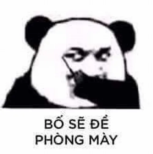 Ảnh vui gấu trúc từ chối bằng cái phẩy tay rất dứt khoát.