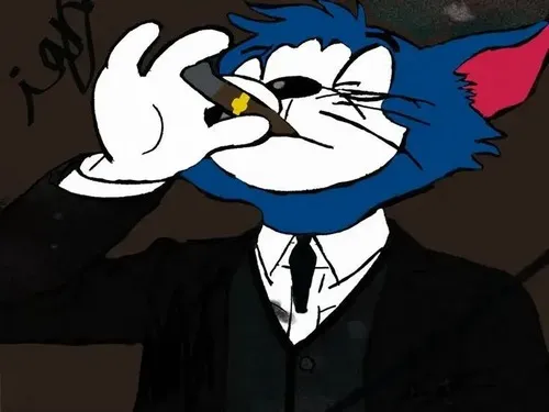 Lúc cần thể hiện vai chủ tiệc, hình mèo Tom diện vest cực hợp