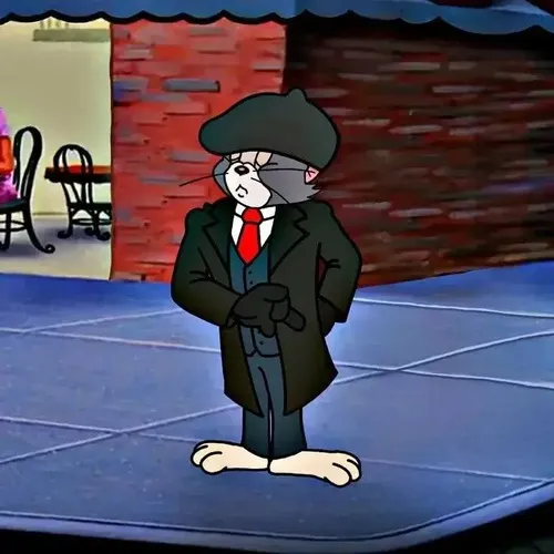 Dùng meme mèo Tom mặc vest để tăng khí chất lịch thiệp trong đoạn chat