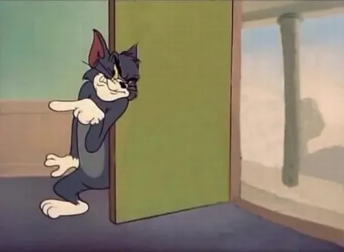 Khi muốn cảnh báo ai đó biết điều thì meme mèo Tom mở cửa nhẹ cực hợp