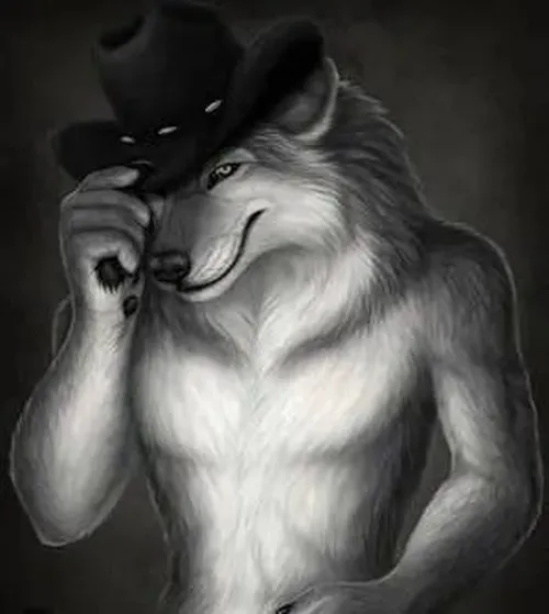 Meme sói đầu đàn soi ánh mắt sắc lạnh giữa quyền uy trầm sâu