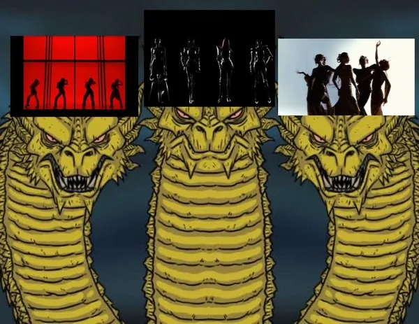 Ảnh hài rồng oai phản chiếu thái độ nghiêm nghị đối lập lố bịch